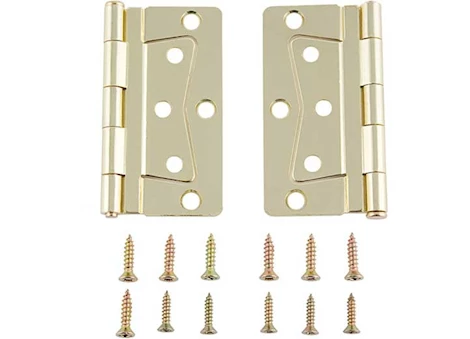 AP Products Deluxe non-mortise hinge - brass (2/ctn) Main Image