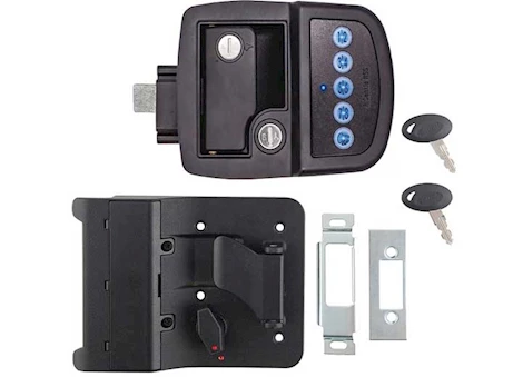 AP Products BLUETOOTH ELECTRIC TRAVEL TRAILER LOCK- RH- BLACK