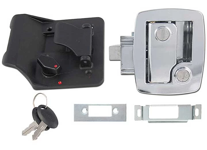 AP Products Bauer keyd-a-like towable lock w/keys - chrome Main Image