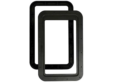 AP Products WINDOW FRAME INNER&OUTER W/SEAL-FOR THIN SHADE-BLACK