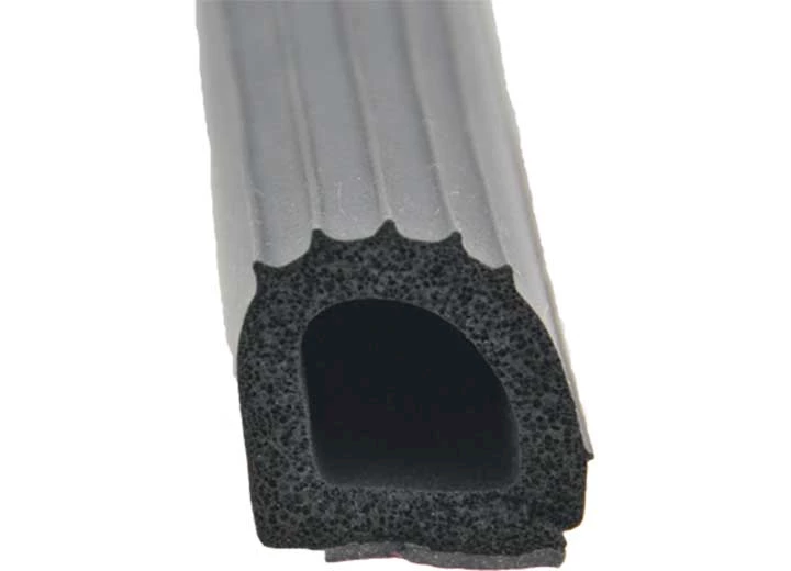 AP Products Ribbed Foam D Seal with Tape - 1" x 1" x 50' Main Image