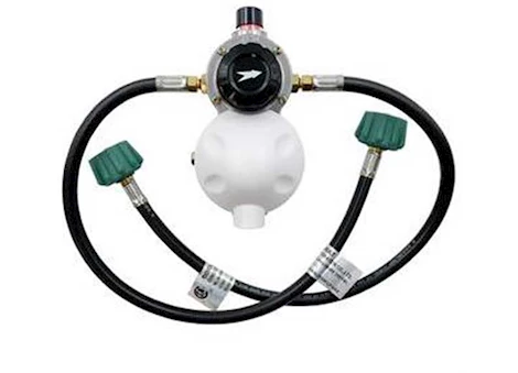 AP Products AUTO CHANGEOVER REG-W/INLET FITTING W/BACKCHECK & 2-24INPIGTAILS, MOUNTING BRACK