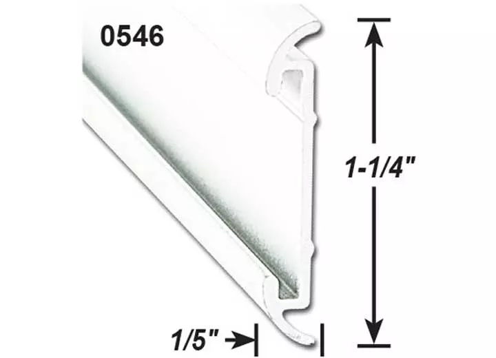 AP Products Flat trim w/ insert- mill- 16 ft