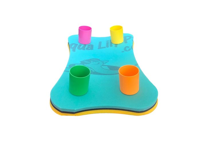 AQUA LILY FLOATING TABLE FOR COOLER WITH 4 CUP HOLDERS