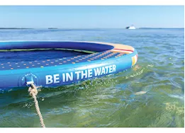 Aqua Lily Wateraft inflatable 8ft round dock with mesh