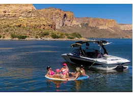 Aqua Lily Wateraft inflatable 8ft round dock with mesh