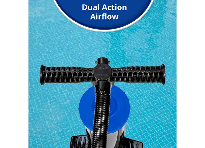 HEAVY-DUTY DUAL-ACTION HAND PUMP W/ 4 INTERCHANGEABLE TIPS