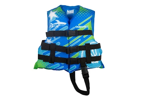 Aqua Pro Uscg child vest ocean 7  type iii uscg universal fit blue Main Image
