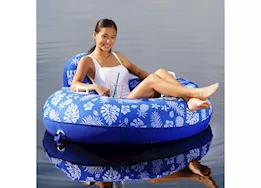 Aqua Pro Supreme lake tube hibiscus pineapple royal blue w/docking