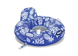 Aqua Pro Supreme lake tube hibiscus pineapple royal blue w/docking