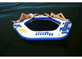Aqua Pro Hex Dock Inflatable Island with Pump & Backpack – 10 ft. Diameter