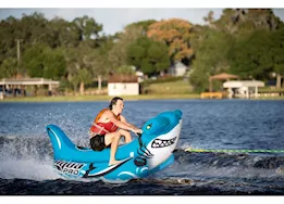 Aqua Pro The Shark 1-2 Rider Sit-On Style Towable Tube