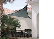 Arrow Sheds Shade sail triangle - heavyweight (attachment point/pole not included) 12 x 12 ft sea blue