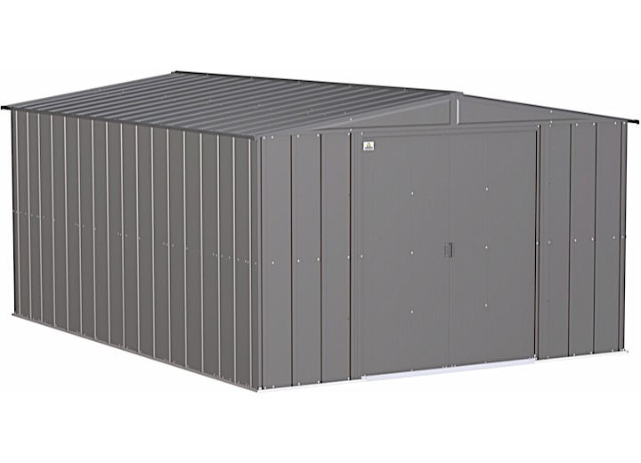 ARROW CLASSIC STEEL STORAGE SHED – 10 FT. X 14 FT. CHARCOAL