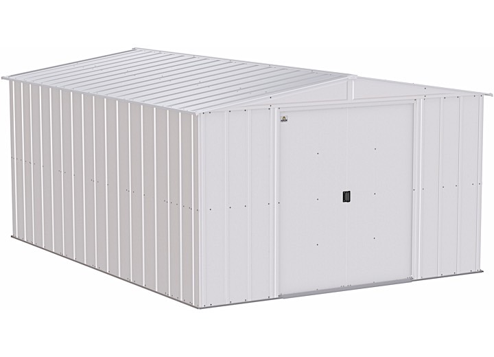 ARROW CLASSIC STEEL STORAGE SHED – 10 FT. X 14 FT. FLUTE GREY