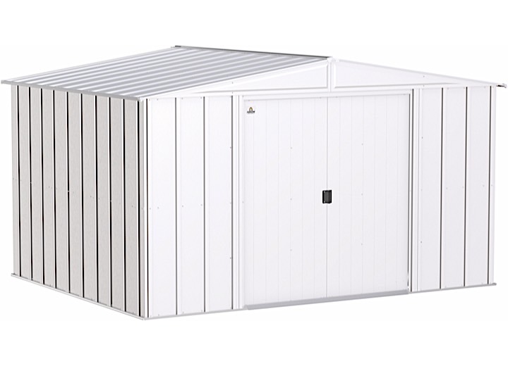 ARROW CLASSIC STEEL STORAGE SHED – 10 FT. X 8 FT. FLUTE GREY