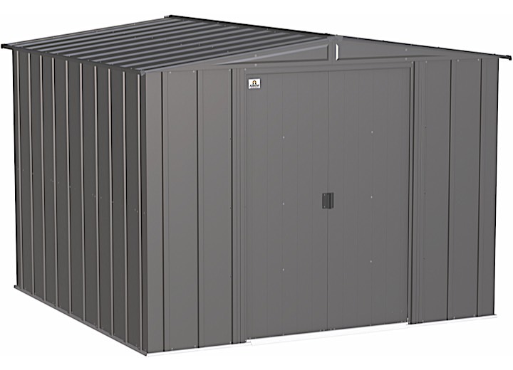 ARROW CLASSIC STEEL STORAGE SHED – 8 FT. X 8 FT. CHARCOAL