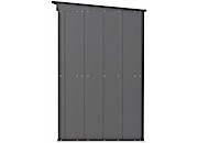 Arrow Classic Steel Storage Shed – 6 ft. x 4 ft. Charcoal