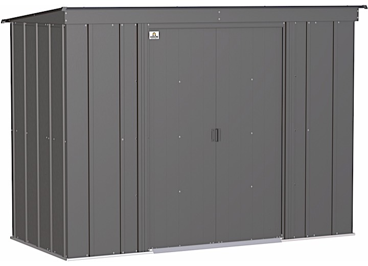 ARROW CLASSIC STEEL STORAGE SHED – 8 FT. X 4 FT. CHARCOAL
