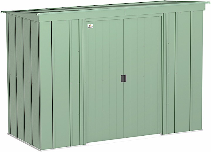 ARROW CLASSIC STEEL STORAGE SHED – 8 FT. X 4 FT. SAGE GREEN