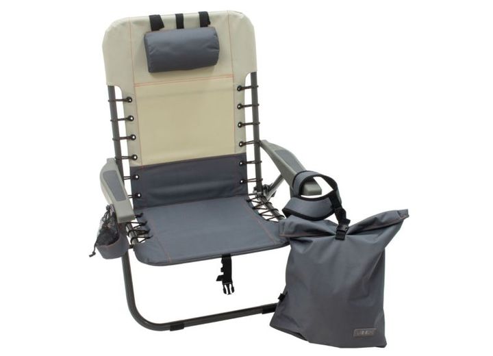 ROPED REMOVABLE BACKPACK CHAIR IN SLATE AND PUTTY
