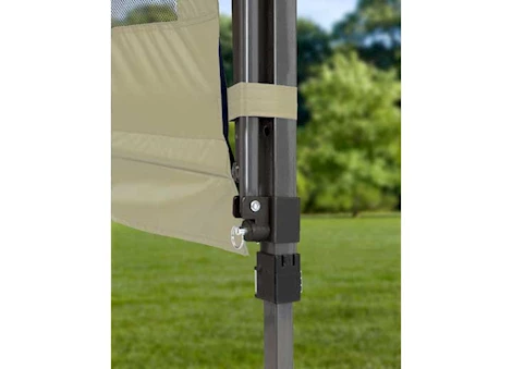 ShelterLogic Qs sx170 straight leg pop-up canopy;  taupe/graph metallic; 2x 1/2 awg Main Image