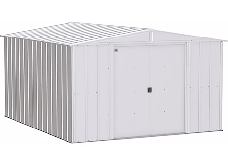 Arrow Classic Steel Storage Shed – 10 ft. x 12 ft. Flute Grey