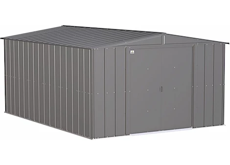 Arrow Classic Steel Storage Shed – 10 ft. x 14 ft. Charcoal Main Image