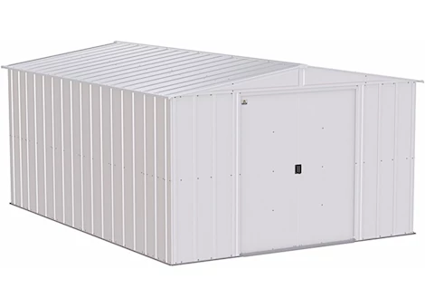 Arrow Classic Steel Storage Shed – 10 ft. x 14 ft. Flute Grey Main Image