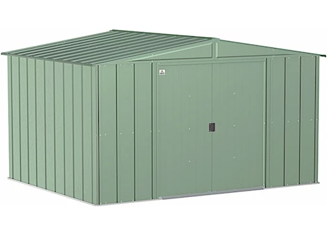 Arrow Classic Steel Storage Shed – 10 ft. x 8 ft. Sage Green Main Image