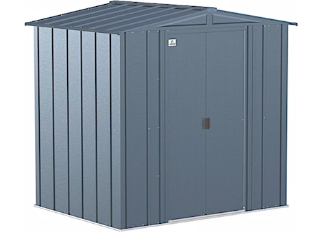 Arrow Classic Steel Storage Shed – 6 ft. x 5 ft. Blue Gray