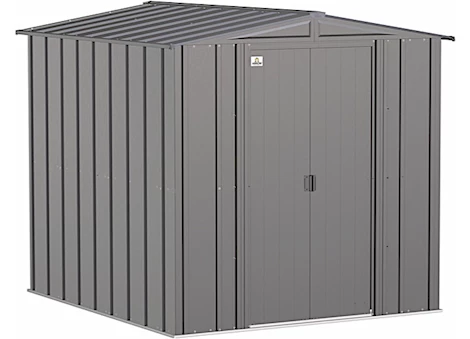 Arrow Classic Steel Storage Shed – 6 ft. x 7 ft. Charcoal Main Image