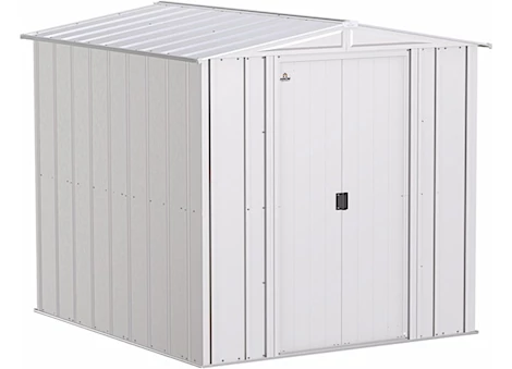 Arrow Classic Steel Storage Shed – 6 ft. x 7 ft. Flute Grey Main Image