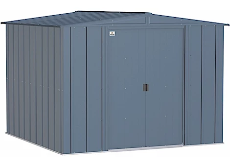 Arrow Classic Steel Storage Shed – 8 ft. x 8 ft. Blue Gray