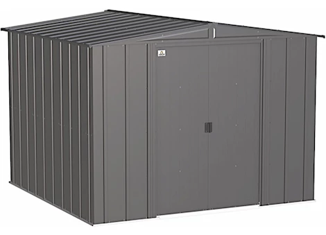 Arrow Classic Steel Storage Shed – 8 ft. x 8 ft. Charcoal Main Image