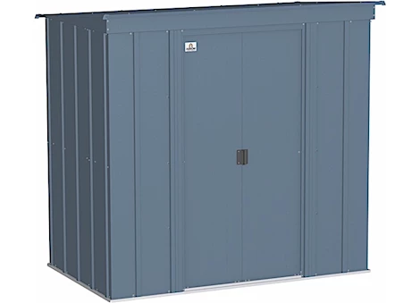 Arrow Classic Steel Storage Shed – 6 ft. x 4 ft. Blue Grey