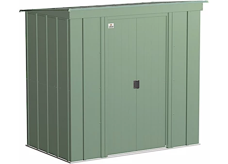Arrow Classic Steel Storage Shed – 6 ft. x 4 ft. Sage Green Main Image