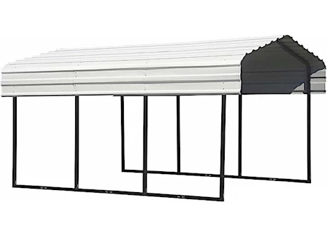 Arrow Steel Carport - 10 ft. x 24 ft. x 7 ft. - Eggshell/Black