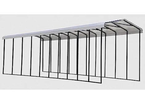 Arrow RV Steel Carport - 14 ft. x 47 ft. x 14 ft. - Eggshell/Black