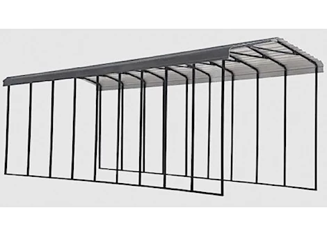 Arrow Steel RV Carport - 14 ft. x 42 ft. x 14 ft. - Charcoal/Black