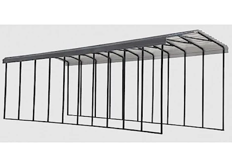 Arrow Steel RV Carport - 14 ft. x 47 ft. x 14 ft. - Charcoal/Black