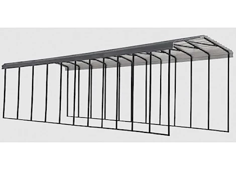 Arrow Steel RV Carport - 14 ft. x 51 ft. x 14 ft. - Charcoal/Black