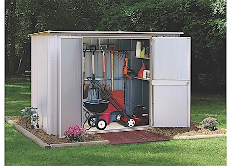 Arrow Garden Shed - 8 ft. x 3 ft. Eggshell/Taupe Main Image