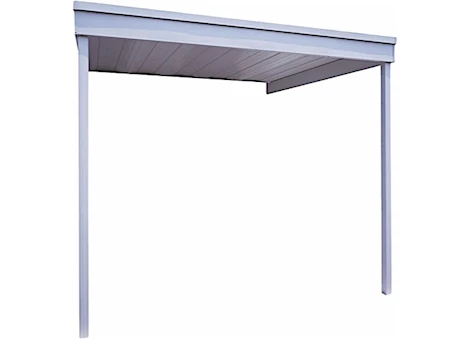 Arrow Attached Patio Cover/Carport - 10 ft x 10 ft. - Eggshell Main Image