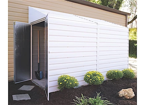 Arrow Yardsaver Steel Lean To Shed - 4 ft. x 10 ft. Eggshell Main Image