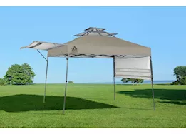 ShelterLogic Qs sx170 straight leg pop-up canopy;  taupe/graph metallic; 2x 1/2 awg