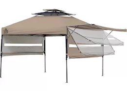 ShelterLogic Qs sx170 straight leg pop-up canopy;  taupe/graph metallic; 2x 1/2 awg