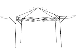 ShelterLogic Qs sx170 straight leg pop-up canopy;  taupe/graph metallic; 2x 1/2 awg