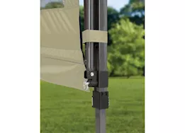 ShelterLogic Qs sx170 straight leg pop-up canopy;  taupe/graph metallic; 2x 1/2 awg