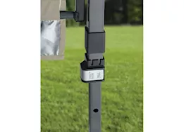 ShelterLogic Qs sx170 straight leg pop-up canopy;  taupe/graph metallic; 2x 1/2 awg